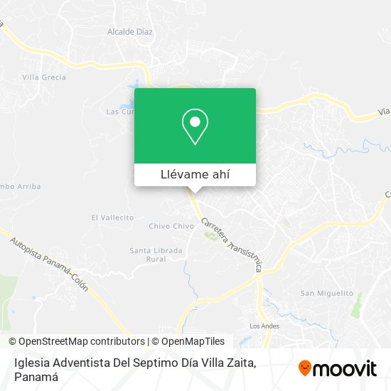 Cómo llegar a Iglesia Adventista Del Septimo Día Villa Zaita en Las Cumbres  en Autobús o Metro?