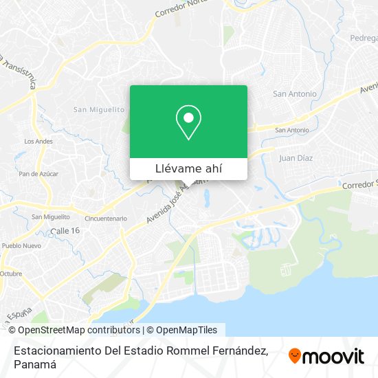 Mapa de Estacionamiento Del Estadio Rommel Fernández