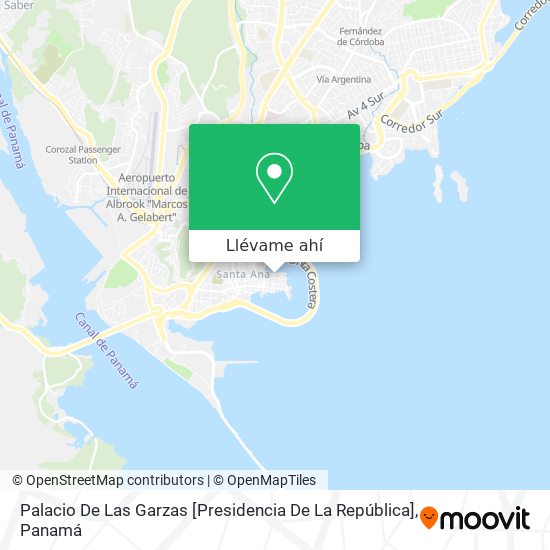 Mapa de Palacio De Las Garzas [Presidencia De La República]