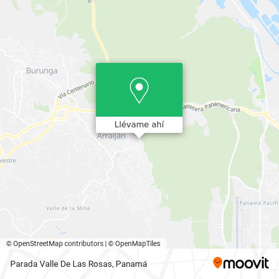 Mapa de Parada Valle De Las Rosas
