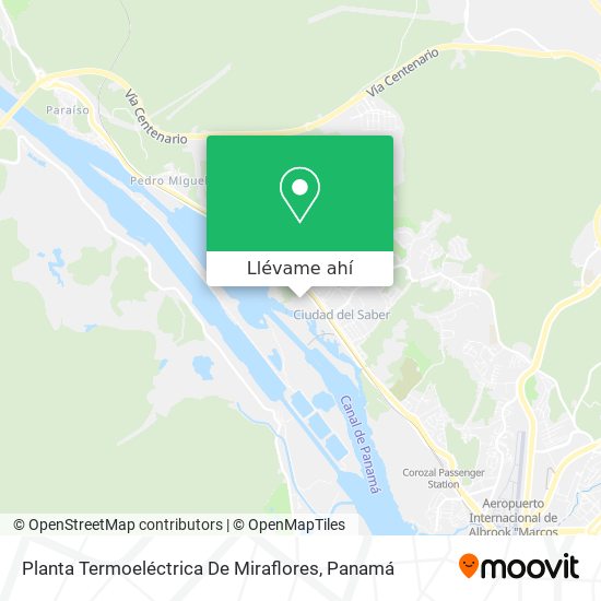 Mapa de Planta Termoeléctrica De Miraflores