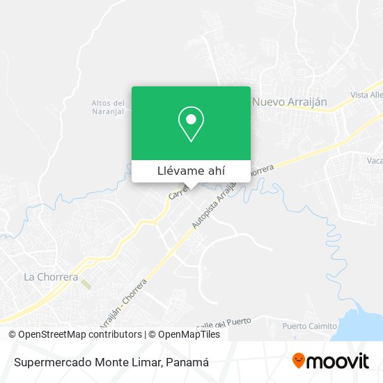 Mapa de Supermercado Monte Limar