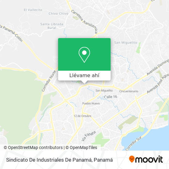 Mapa de Sindicato De Industriales De Panamá