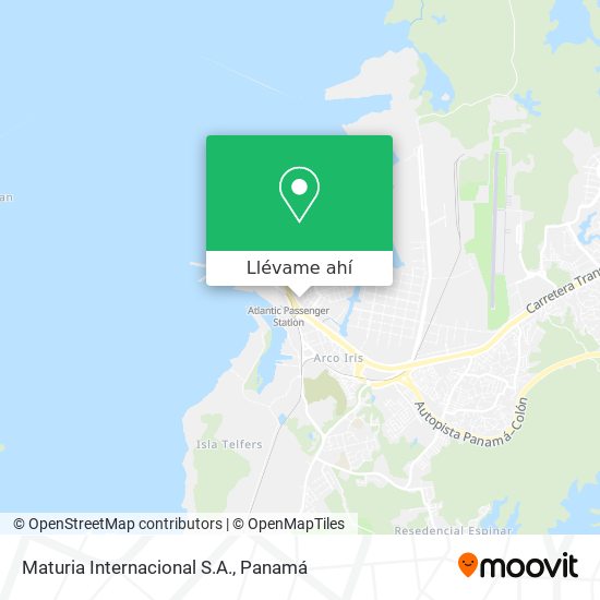 Mapa de Maturia Internacional S.A.