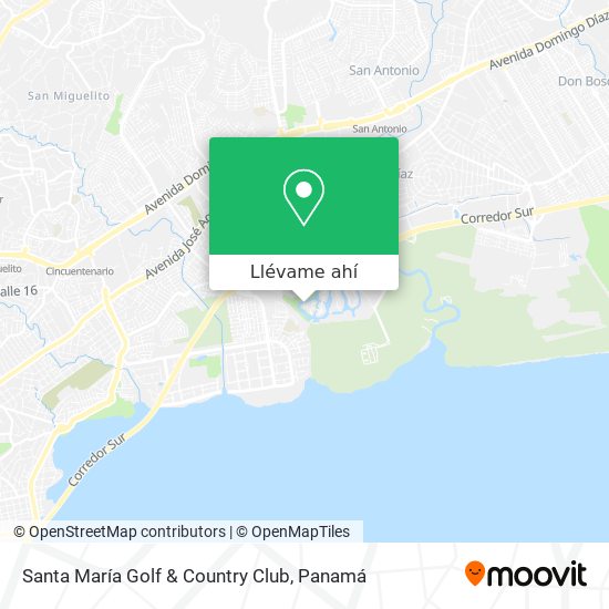 Mapa de Santa María Golf & Country Club
