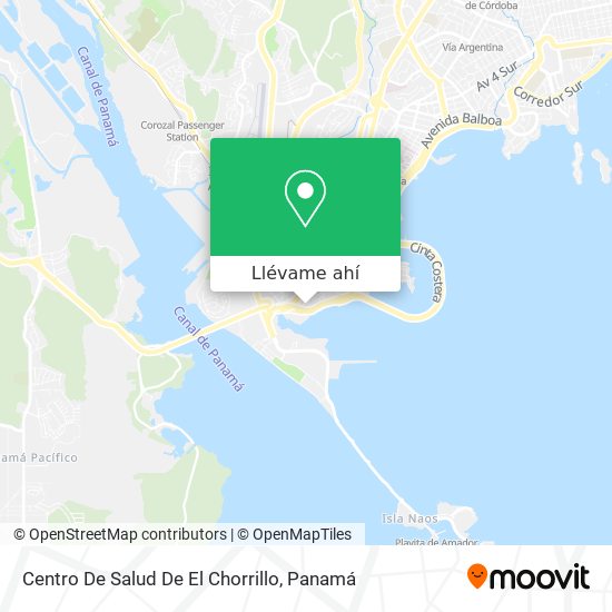 Mapa de Centro De Salud De El Chorrillo
