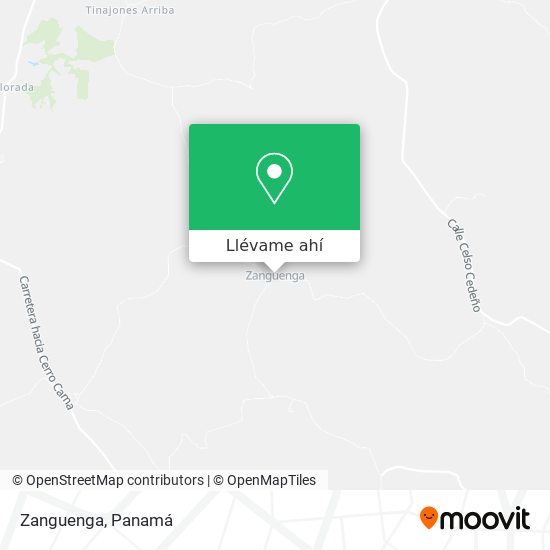 Mapa de Zanguenga