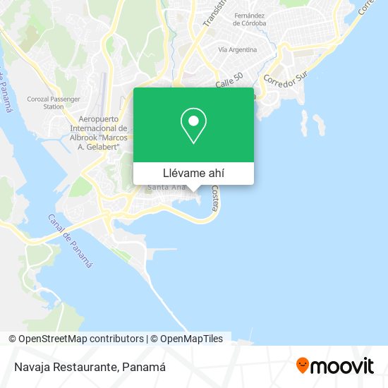 Mapa de Navaja Restaurante