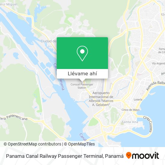 Mapa de Panama Canal Railway Passenger Terminal
