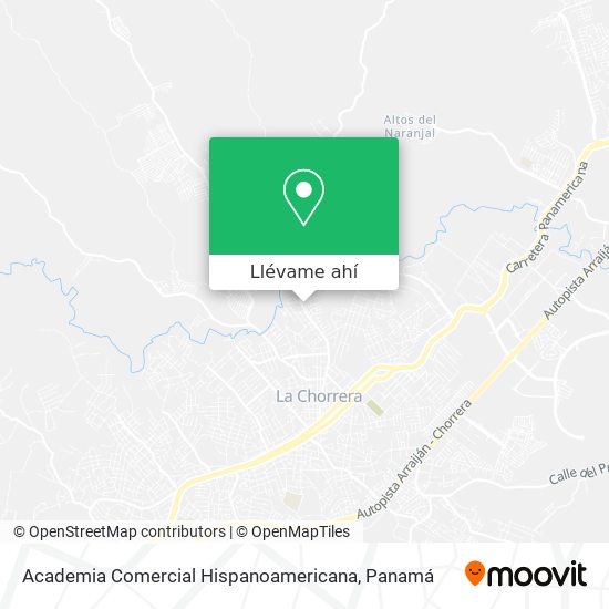 Mapa de Academia Comercial Hispanoamericana