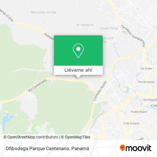 Mapa de Ofibodega Parque Centenario