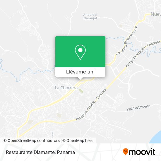 Mapa de Restaurante Diamante
