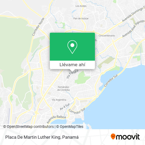 Mapa de Placa De Martin Luther King