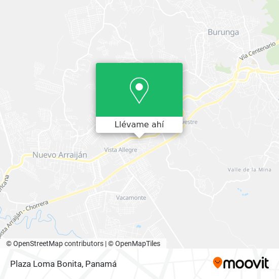 Mapa de Plaza Loma Bonita