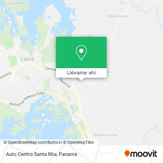 Mapa de Auto Centro Santa Rita