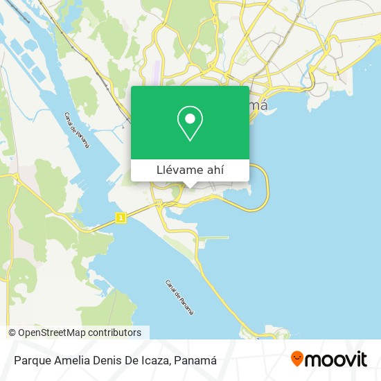 Mapa de Parque Amelia Denis De Icaza