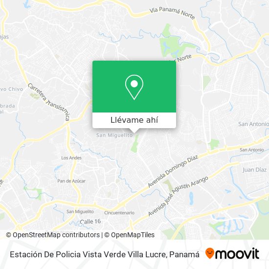 Mapa de Estación De Policia Vista Verde Villa Lucre
