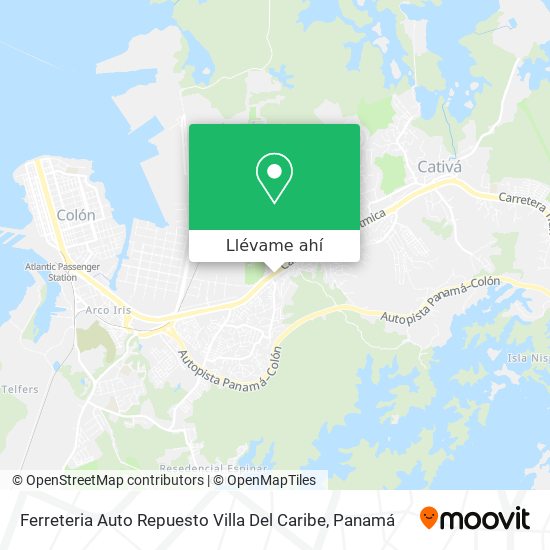 Mapa de Ferreteria Auto Repuesto Villa Del Caribe