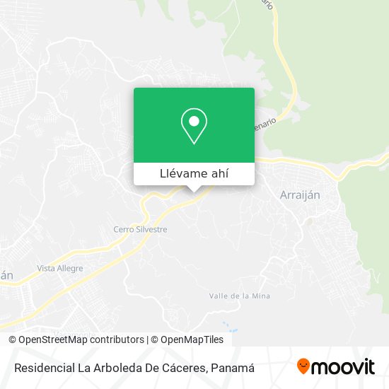 Mapa de Residencial La Arboleda De Cáceres