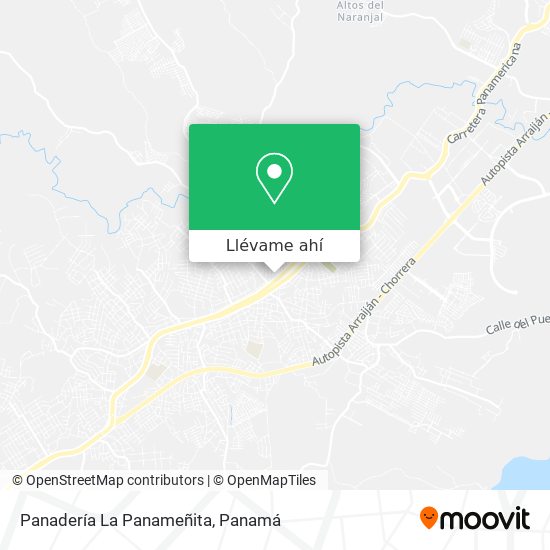 Mapa de Panadería La Panameñita