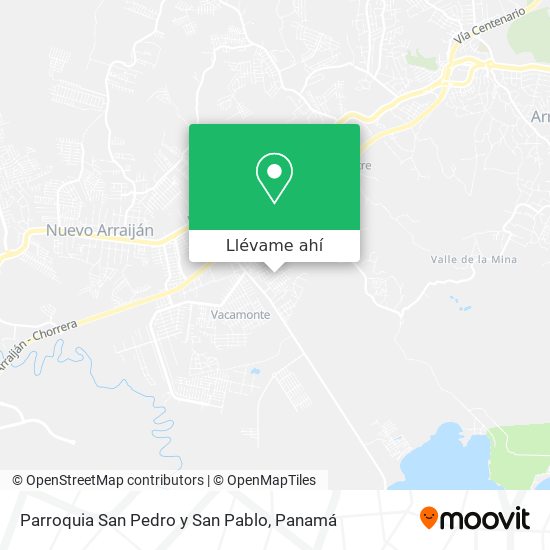 Mapa de Parroquia San Pedro y San Pablo