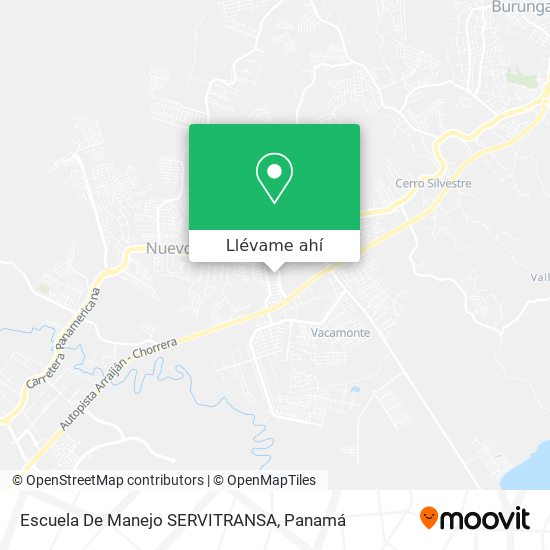 Mapa de Escuela De Manejo SERVITRANSA