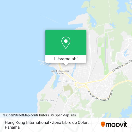 Mapa de Hong Kong International - Zona Libre de Colon