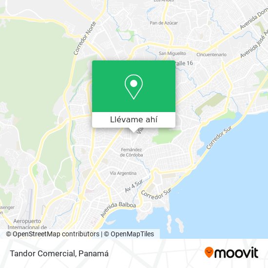 Mapa de Tandor Comercial