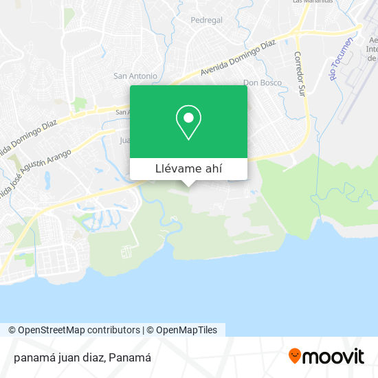 Mapa de panamá juan diaz