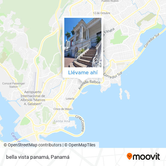 Mapa de bella vista  panamá