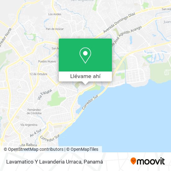 Mapa de Lavamatico Y Lavanderia Urraca