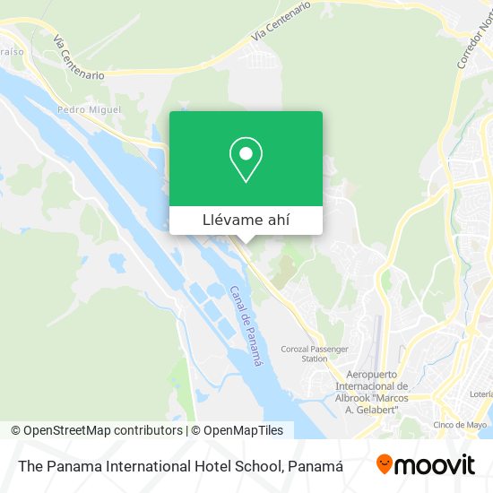 Mapa de The Panama International Hotel School