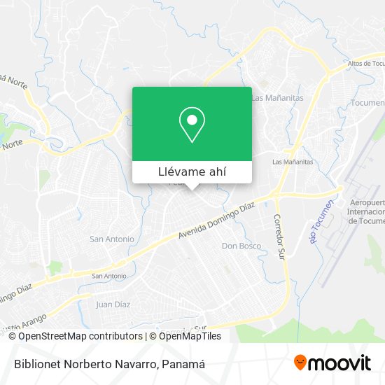 Mapa de Biblionet Norberto Navarro