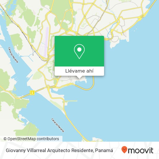 Mapa de Giovanny Villarreal Arquitecto Residente