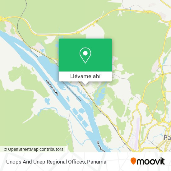 Mapa de Unops And Unep Regional Offices