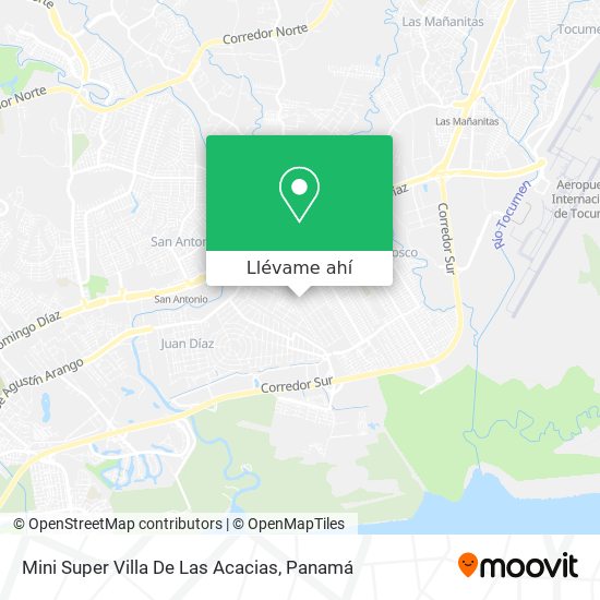 Mapa de Mini Super Villa De Las Acacias