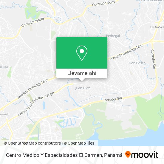 Mapa de Centro Medico Y Especialdades El Carmen