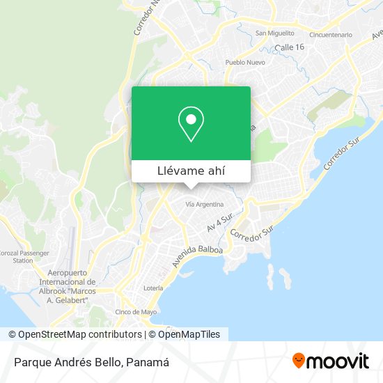 Mapa de Parque Andrés Bello