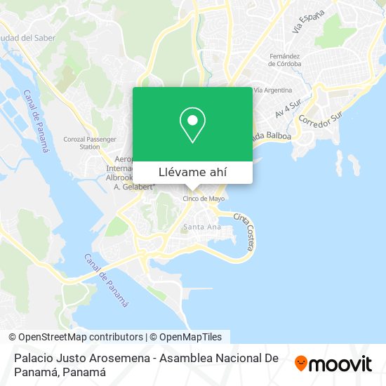 Mapa de Palacio Justo Arosemena - Asamblea Nacional De Panamá