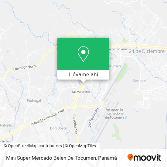 Mapa de Mini Super Mercado Belen De Tocumen