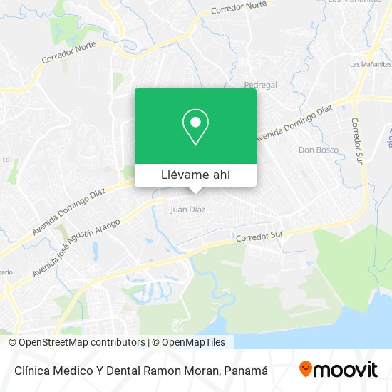 Mapa de Clínica Medico Y Dental Ramon Moran