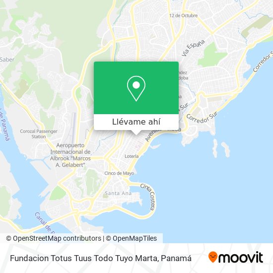 Mapa de Fundacion Totus Tuus Todo Tuyo Marta