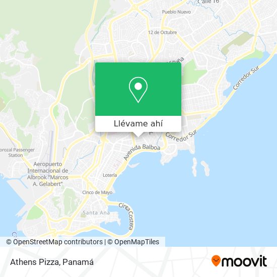 Mapa de Athens Pizza