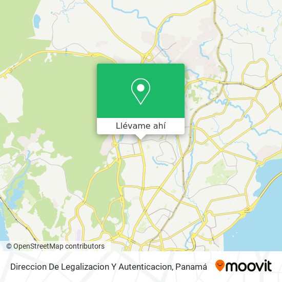 Mapa de Direccion De Legalizacion Y Autenticacion