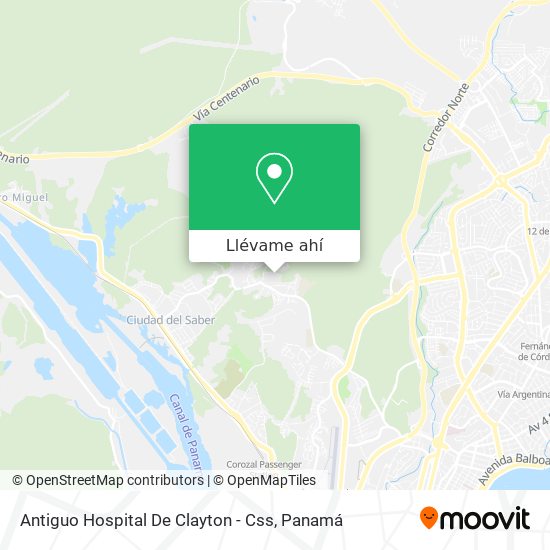 Mapa de Antiguo Hospital De Clayton - Css