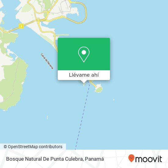 Mapa de Bosque Natural De Punta Culebra