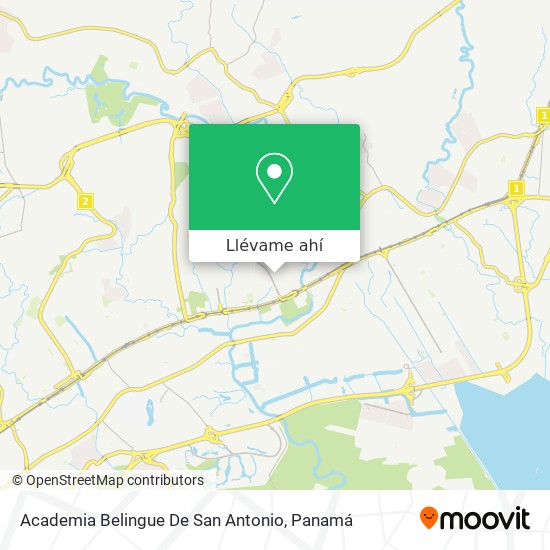 Mapa de Academia Belingue De San Antonio