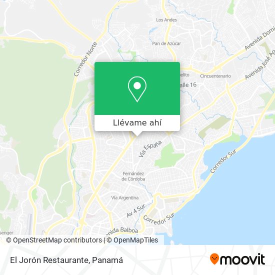 Mapa de El Jorón Restaurante