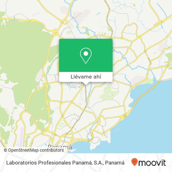 Mapa de Laboratorios Profesionales Panamá, S.A.