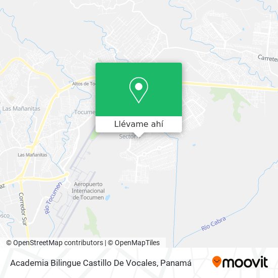 Mapa de Academia Bilingue Castillo De Vocales